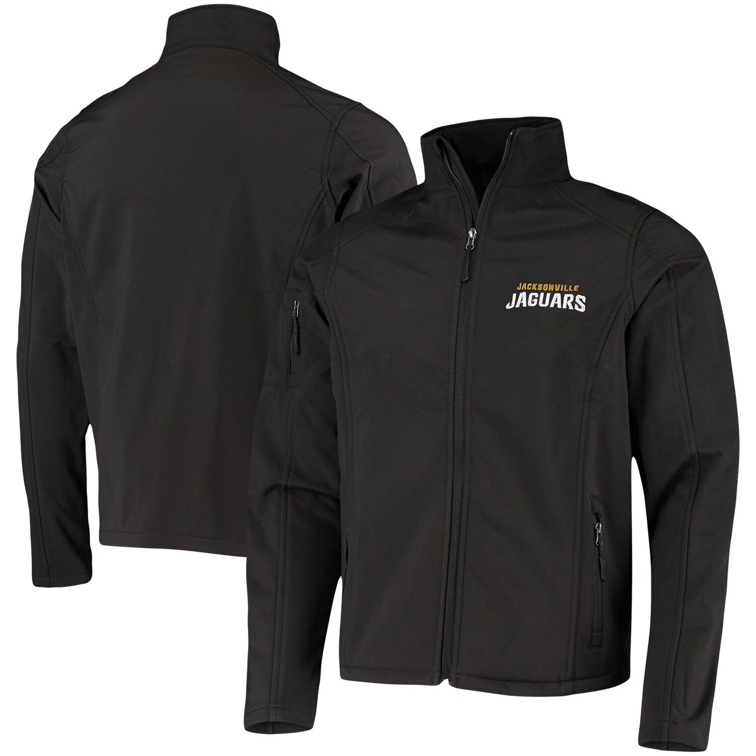 

Мужская куртка Dunbrooke Black Jacksonville Jaguars Sonoma Softshell с молнией во всю длину