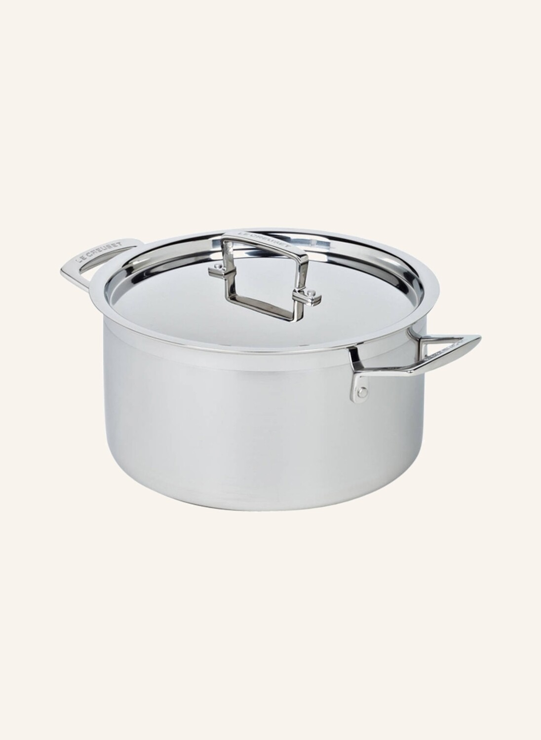 

Кастрюля для мяса 3-х слойная, диаметр: 24 см. Le Creuset, серебряный