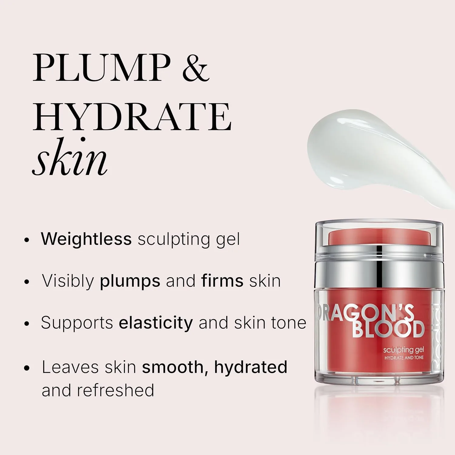 Rodial Dragon's Blood Sculpting Gel 50 мл - омолаживающий, ультраувлажняющий крем-гель для лица с тройным коллагеном для упругой, подтянутой и гладкой кожи — фото 2