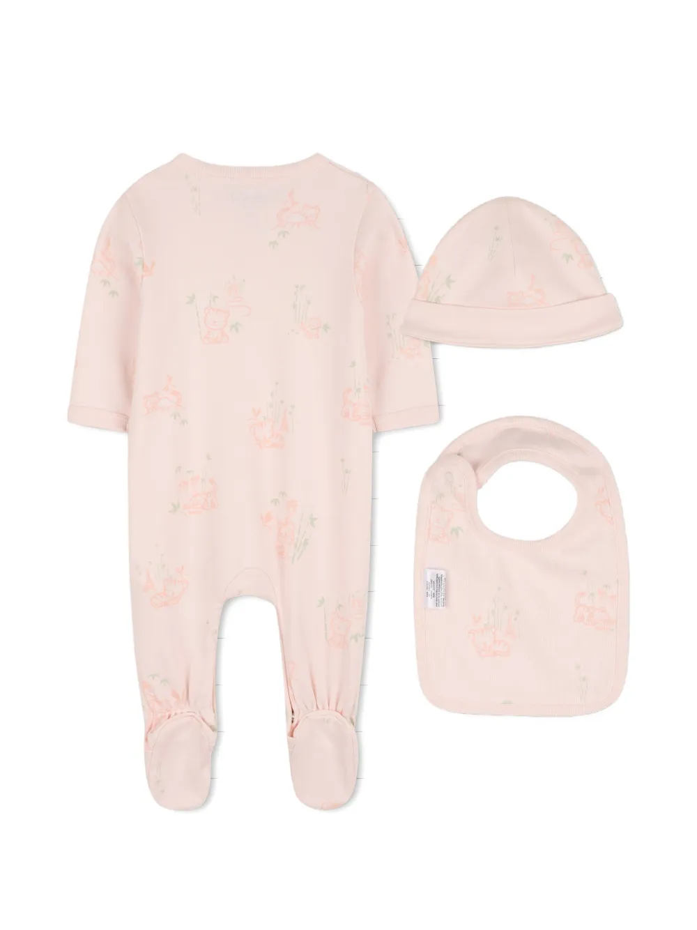 Комплект с принтом для новорожденного Kenzo Kids, розовый — фото 2