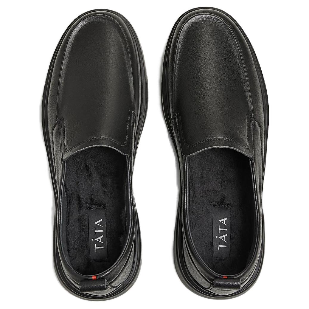 Повседневные кожаные туфли мужские Low top Tata, черный — фото 4