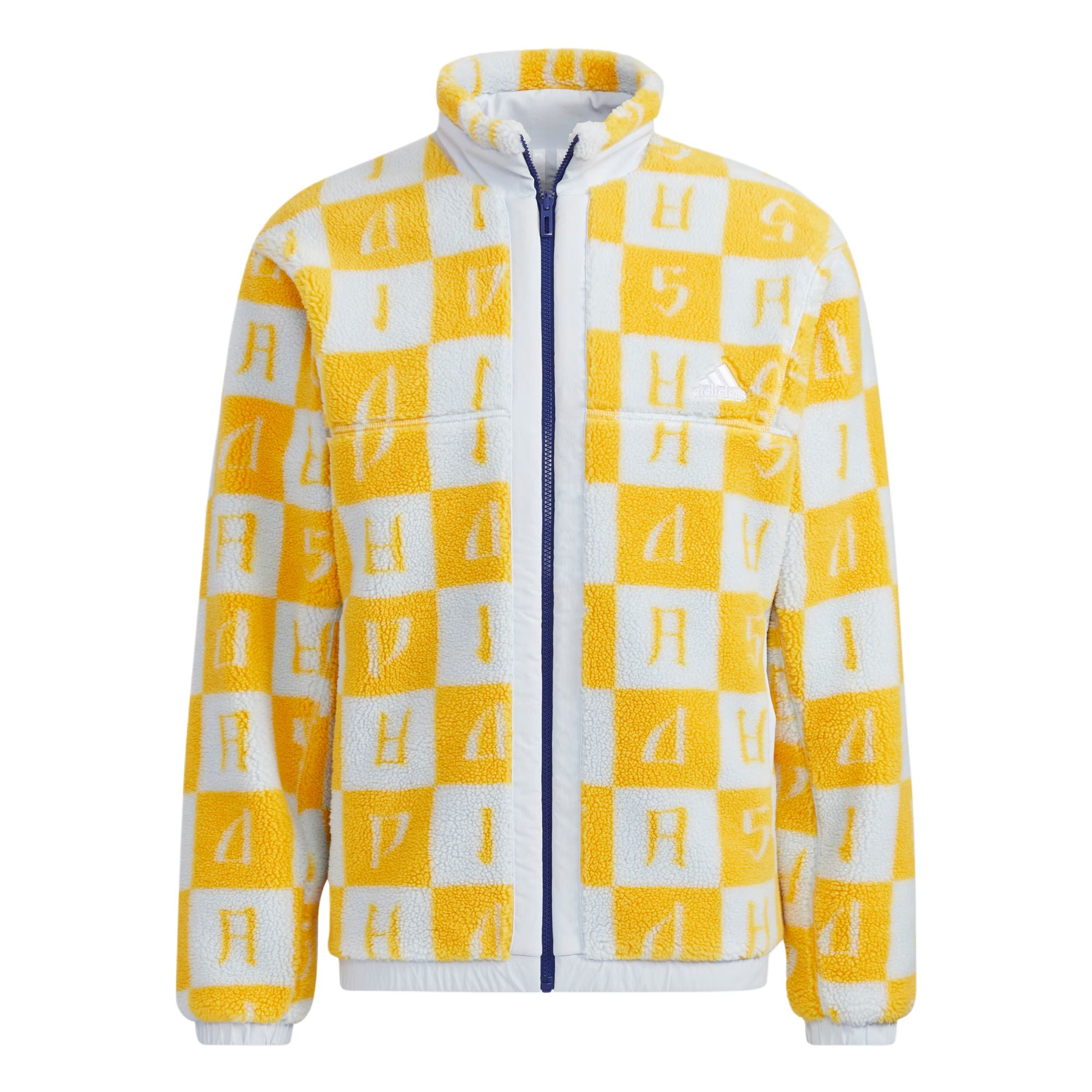 Adidas Куртка мужская светло-голубая белая белая, Light Blue/White/White — фото 2