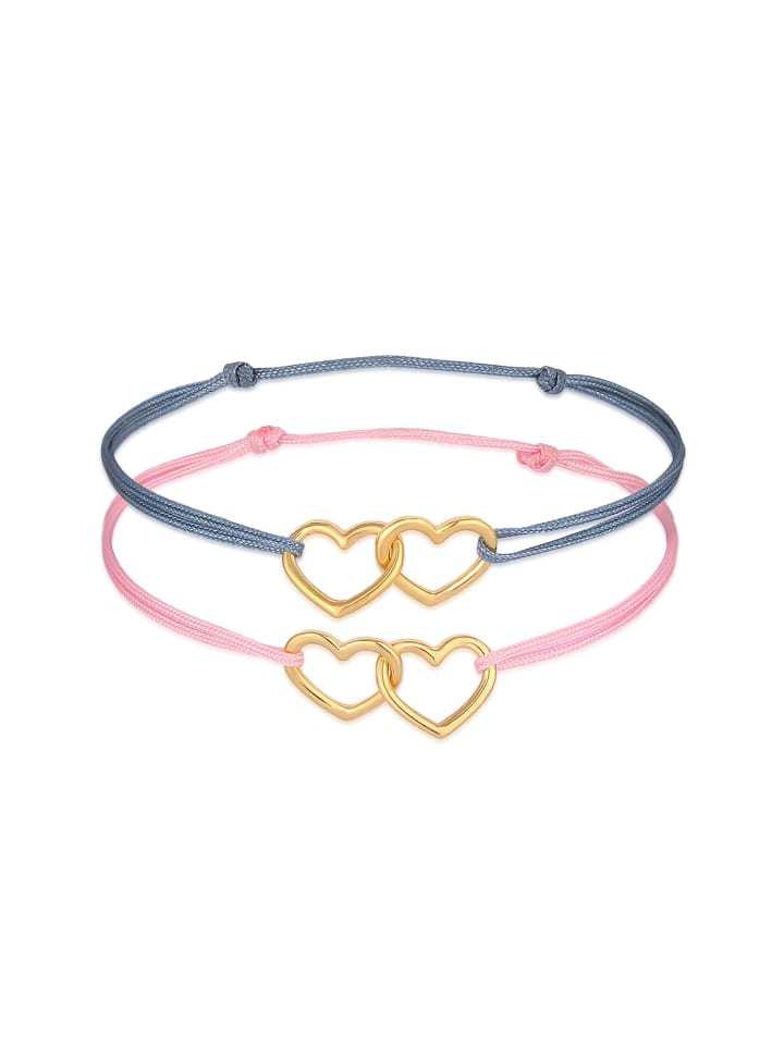 

Elli Браслет из серебра 925 пробы с золотым сердечком