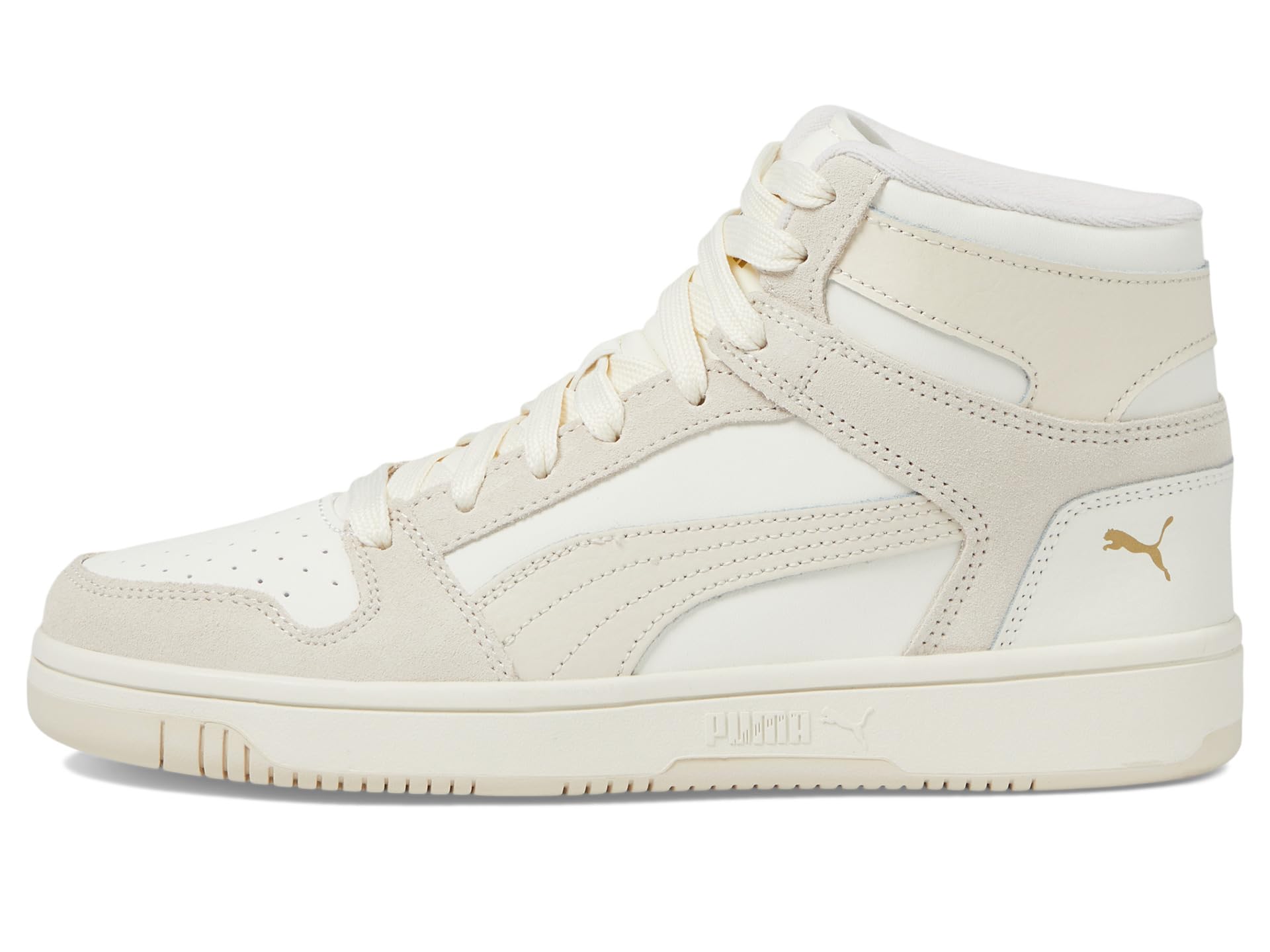 Кроссовки PUMA Rebound Layup Mid Shoes, Warm White/Alpine Snow/Sugared Almond — фото 4