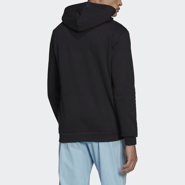 Толстовка Men's adidas originals Q1 Casual Sports Pullover Black, черный — фото 3