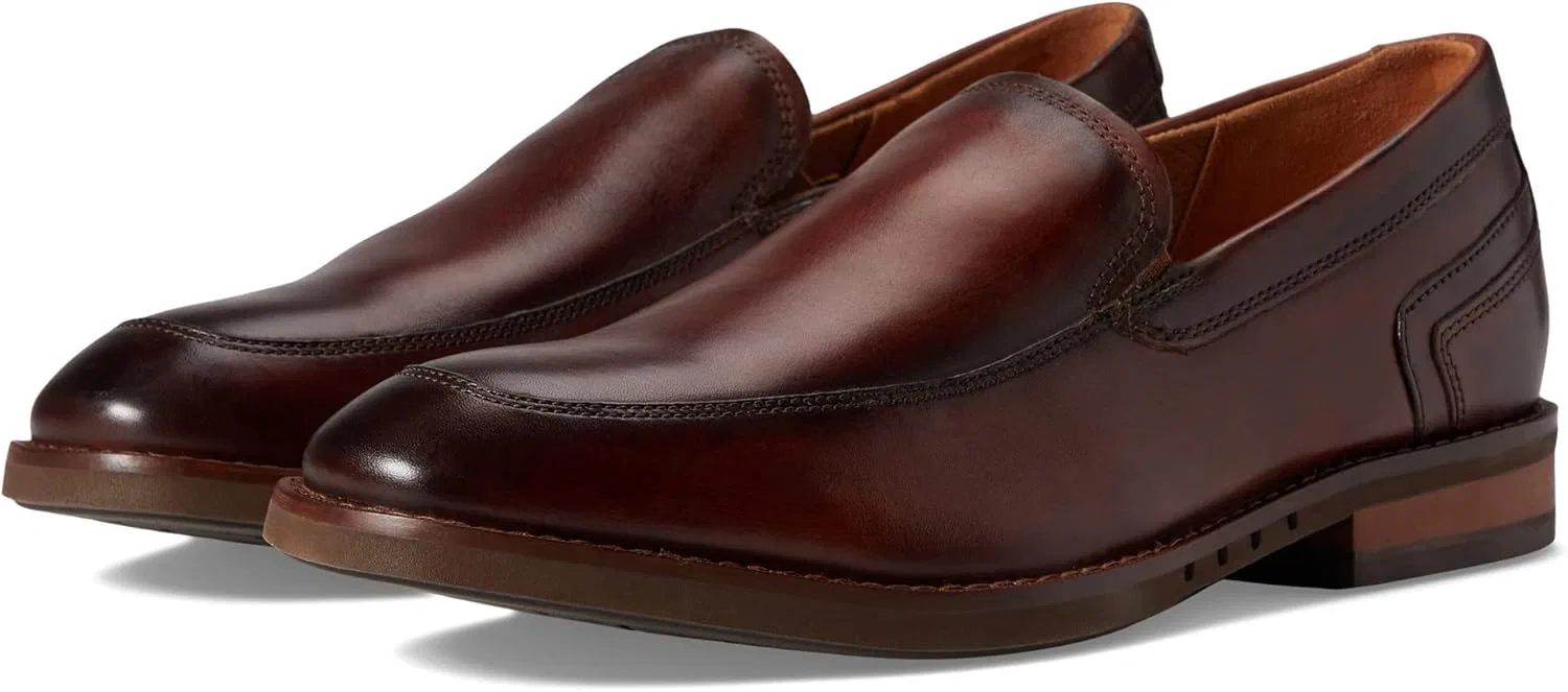 лоферы мужские, кожаные, Clarks, коричневый