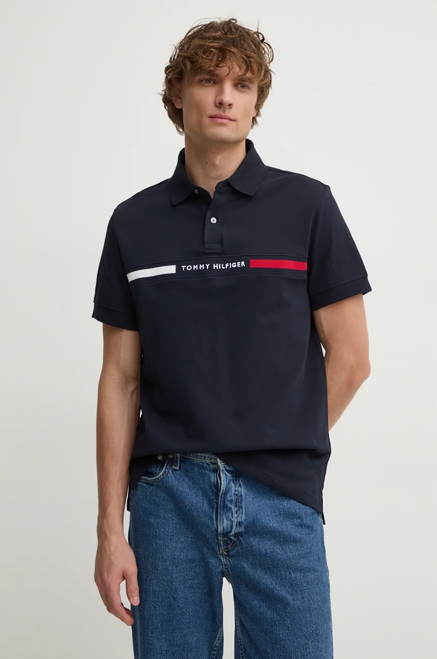

Поло Tommy Hilfiger, темно-синий