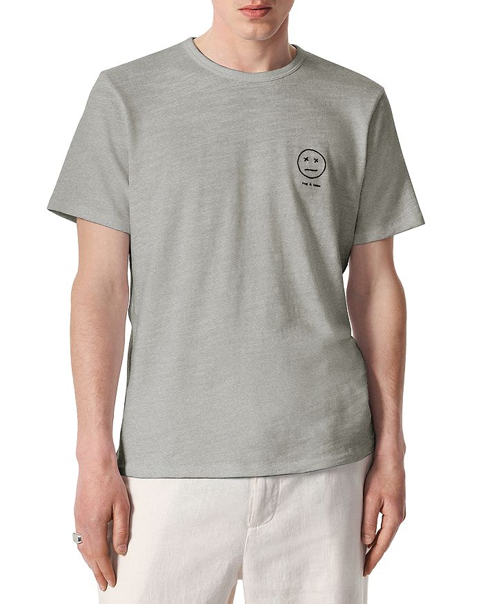 

Футболка с вышивкой "Sour Face" rag & bone, серый
