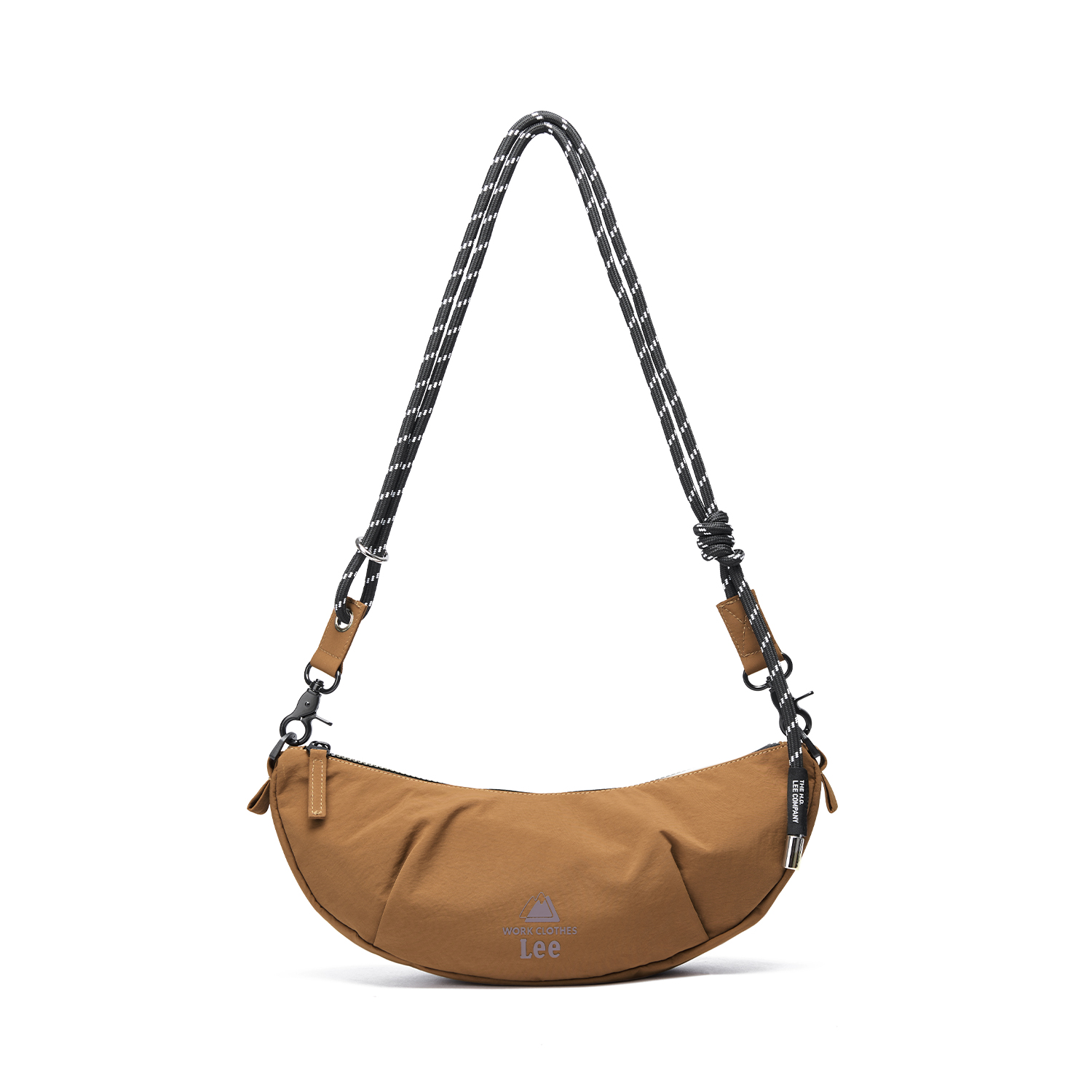 

Lee Тканевая сумка через плечо с деревянным листом в коричневом сером и светло-сером фиолетовом цветах, Wood Leaf Brown