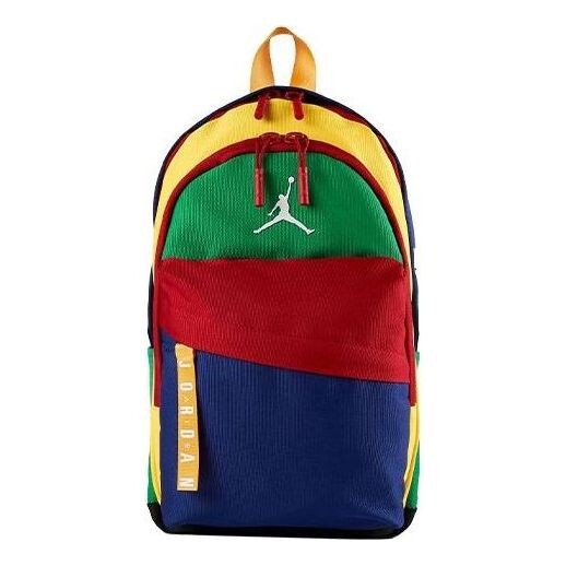 

Сумка logo jumpman backpack 'blue green red yellow' Air Jordan, синий