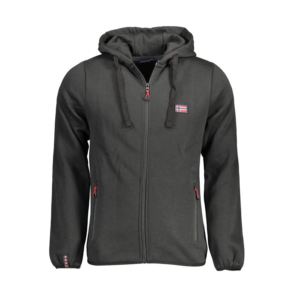 

Черный хлопковый свитер Geographical Norway