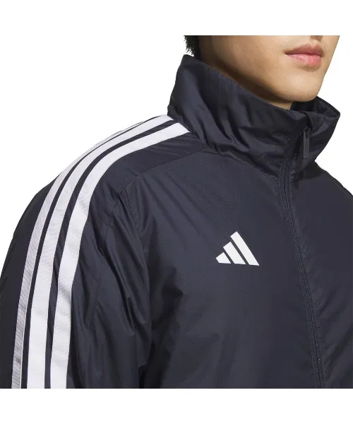 Ветровка adidas с утеплителем свободного кроя, чёрная — фото 4