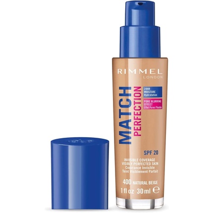 

Rimmel London Match Perfection Foundation SPF 20 400 Натуральный Бежевый 30мл