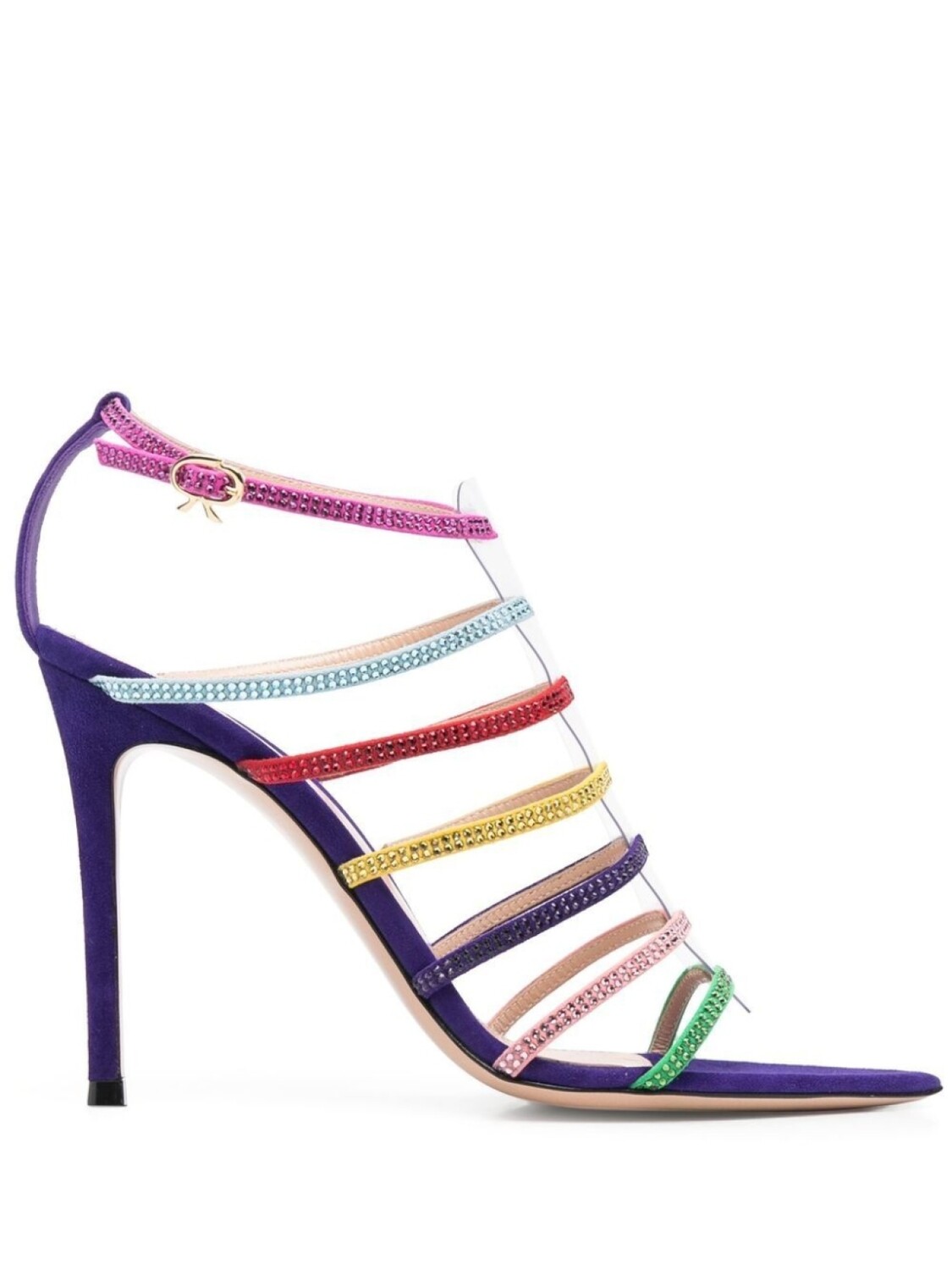 

Gianvito Rossi босоножки с кристаллами, синий