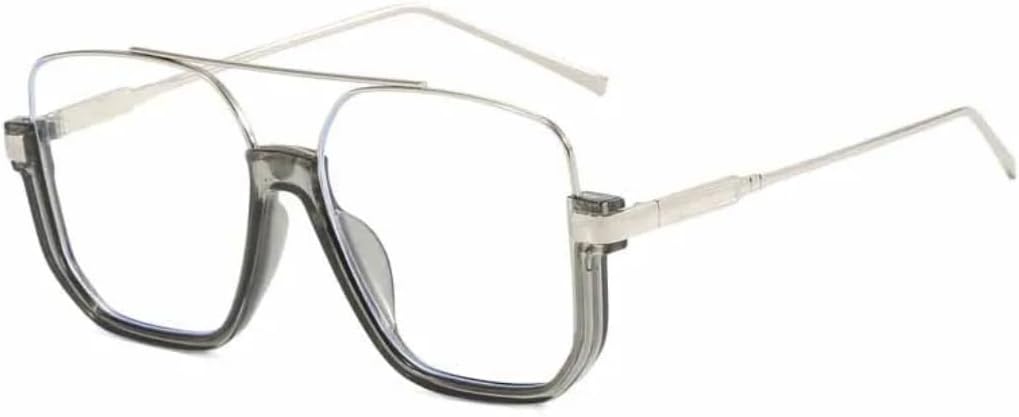 

Солнцезащитные очки с защитой UV400 | Увеличенная оправа, линзы конфетного цвета | Для женщин и мужчин, для занятий спортом на открытом воздухе и вождения DSVIGF, Silver Clear