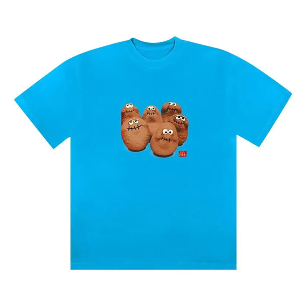 

Футболка cactus jack x mcdonald's squad t-shirt ii 'sapphire' Travis Scott, синий