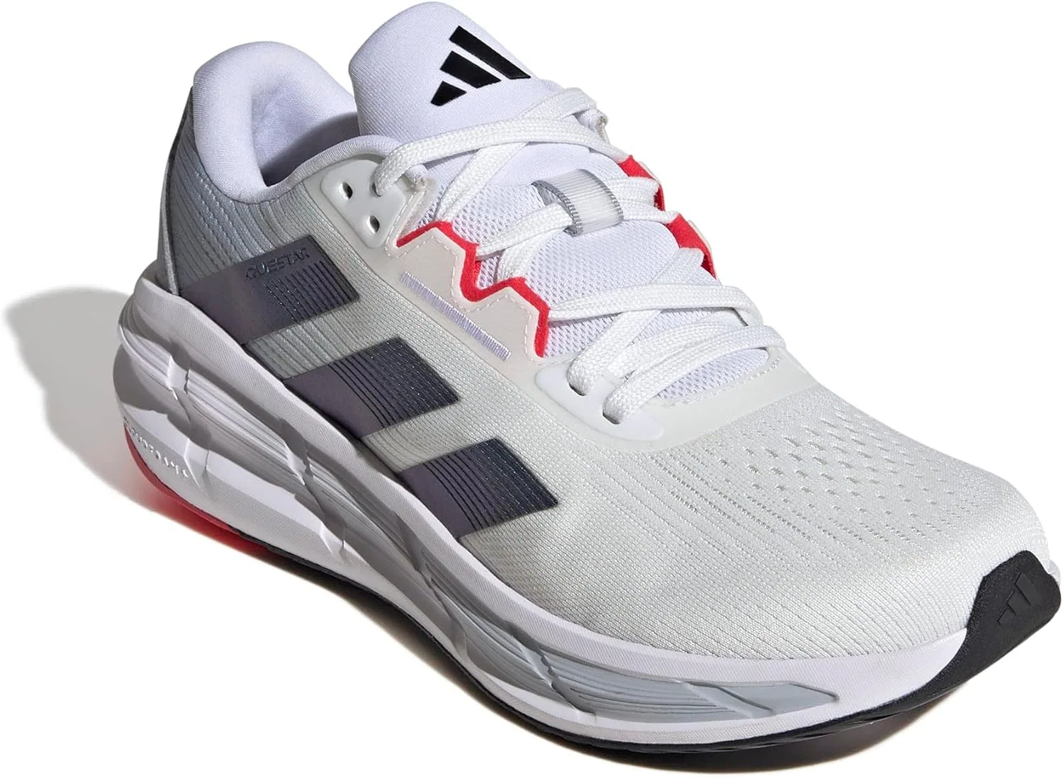 Мужские беговые кроссовки Adidas Questar 3, Cloud White Core Black Pure Ruby — фото 4