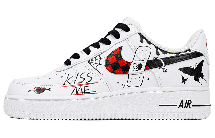 

Кроссовки Nike Air Force 1 Skateboard Shoes Men Low-Top Black/Red