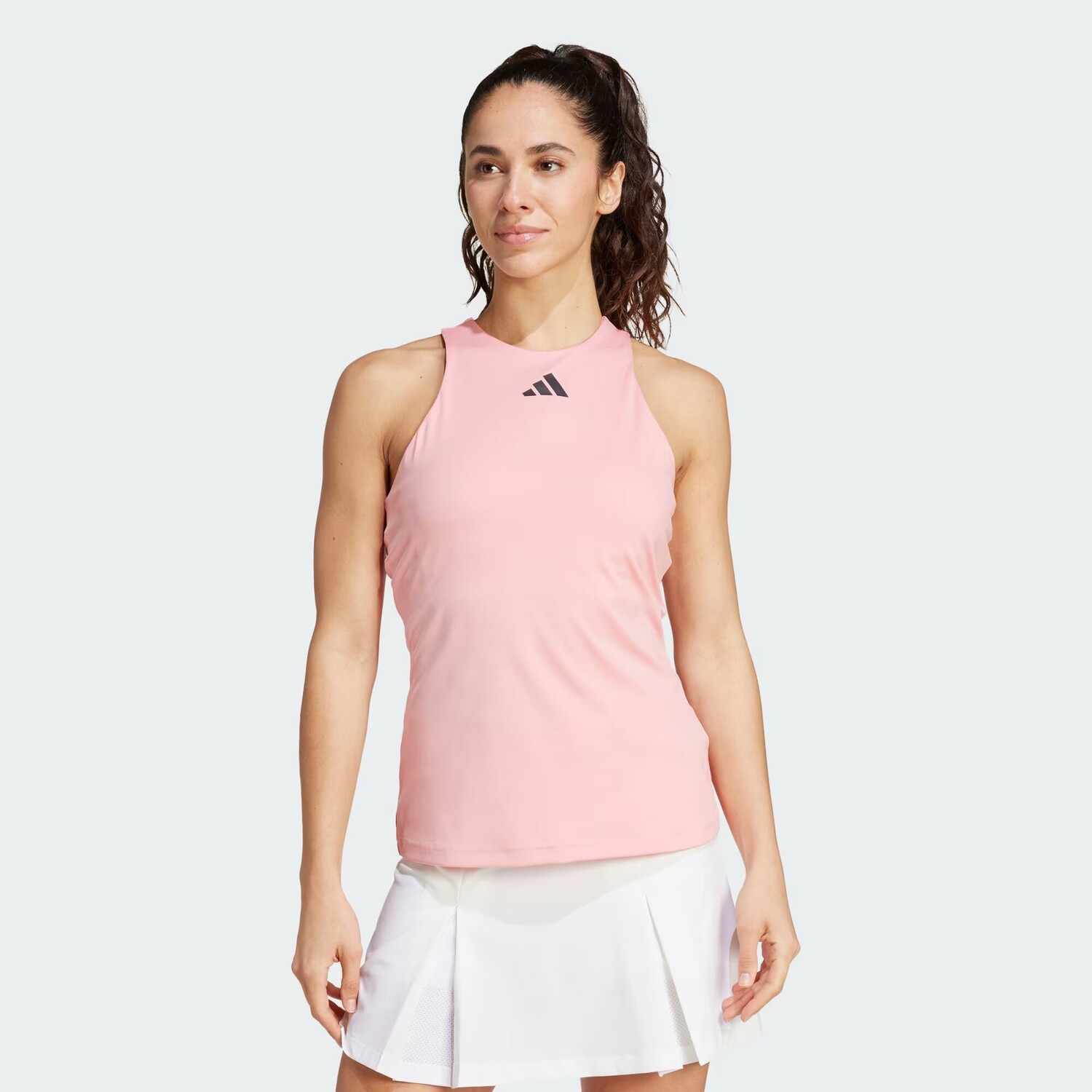

Теннисная майка с Y-образным вырезом Adidas, цвет Semi Pink Spark