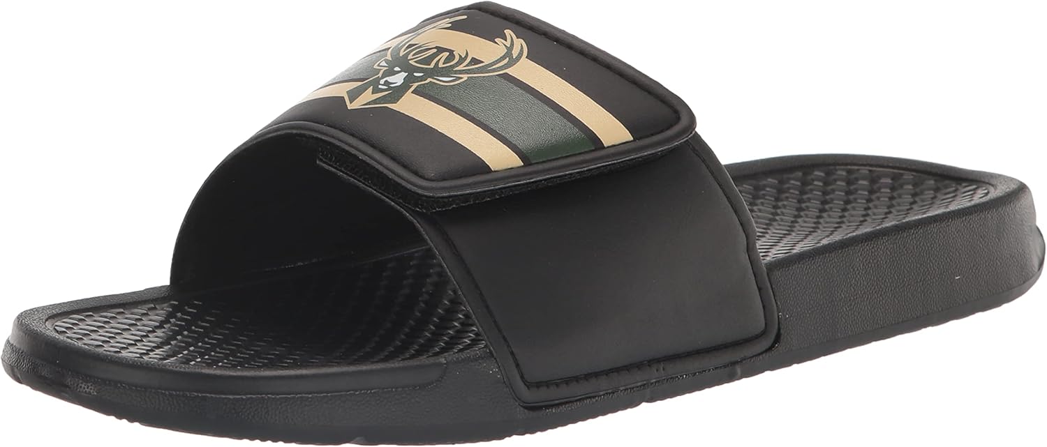 

Мужские шлепанцы FOCO с логотипом команды НБА и полосой Sport Legacy, черный