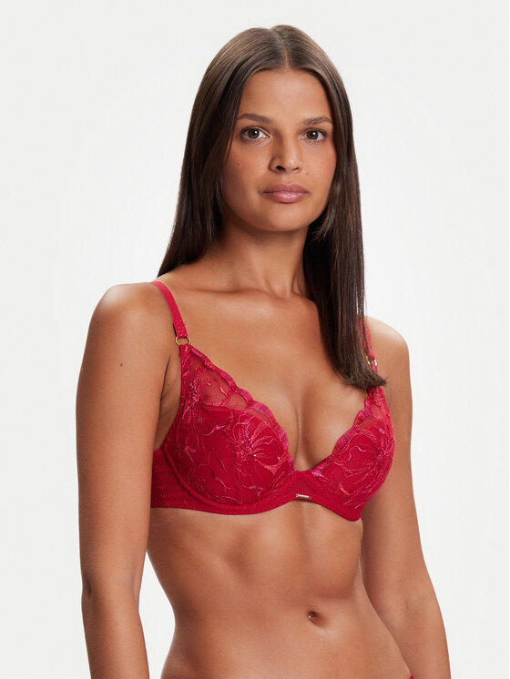 

Бюстгальтер с косточками Fleurs C12M20 Chantelle, красный