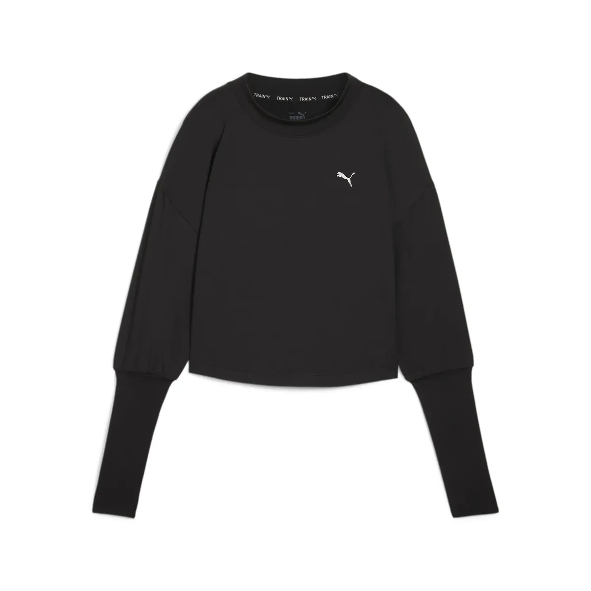 

Тренировочный свитер PUMA "STUDIO CLOUDSPUN с круглым вырезом женский", черный