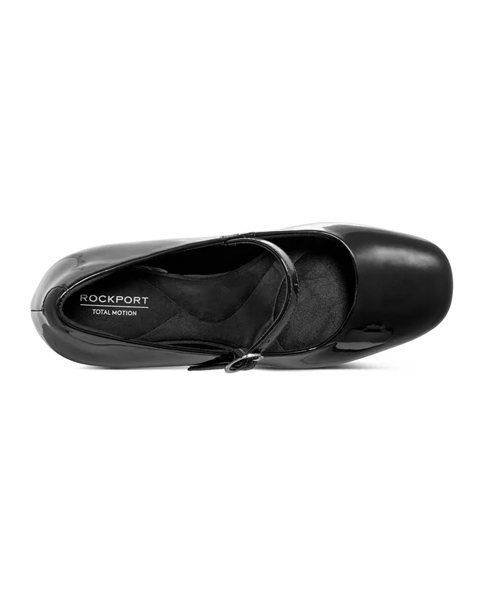 Женские туфли-лодочки Xena Block Heel Mary Jane Rockport, черный — фото 4