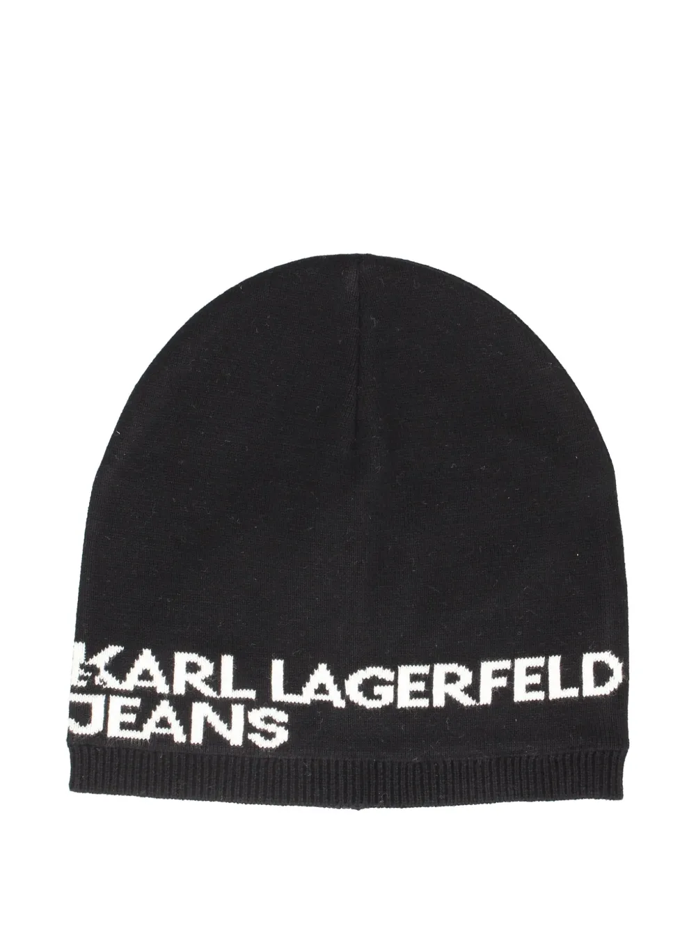 

Шапка бини с логотипом Karl Lagerfeld Jeans, черный