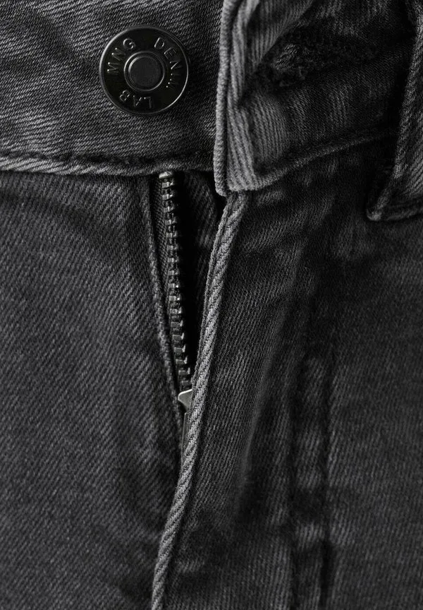Детские джинсы узкие Mango Kids, Black Denim — фото 3