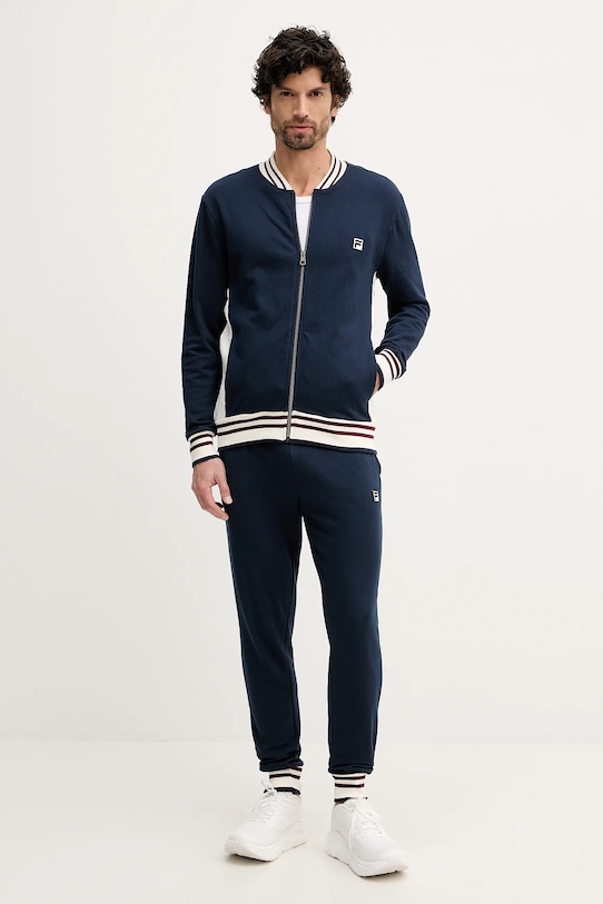 

Хлопковый спортивный костюм Fila, темно-синий