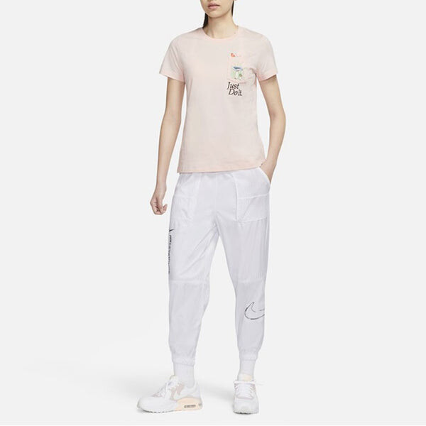Футболка (WMNS) AS W Nike Sportswear Tee REG SS PKT NATURE Orange PEARL, оранжевый — фото 4