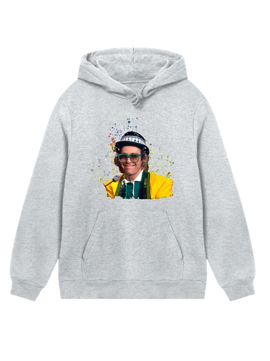 

Толстовка F4NT4STIC TV Times Elton John At The Piano 1977, Mottled Grey