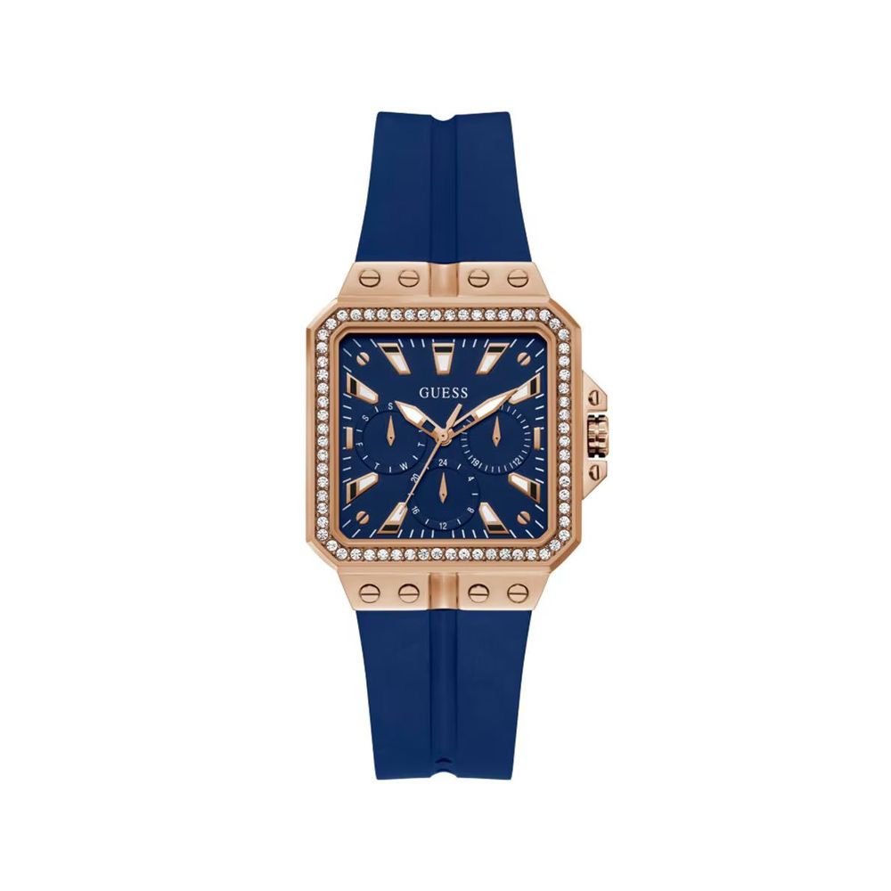 

Фиолетовые силиконовые часы Guess