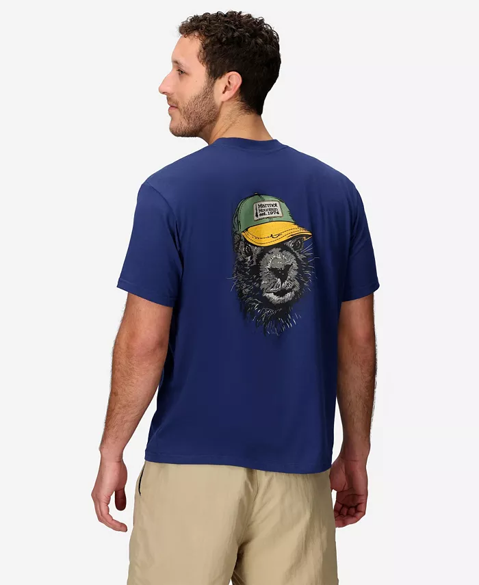 

Мужская футболка с коротким рукавом Trucker Marty Marmot, синий