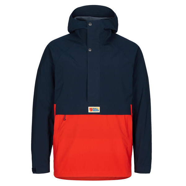 

Анорак Fjällräven, цвет Dark Navy-Flame Orange
