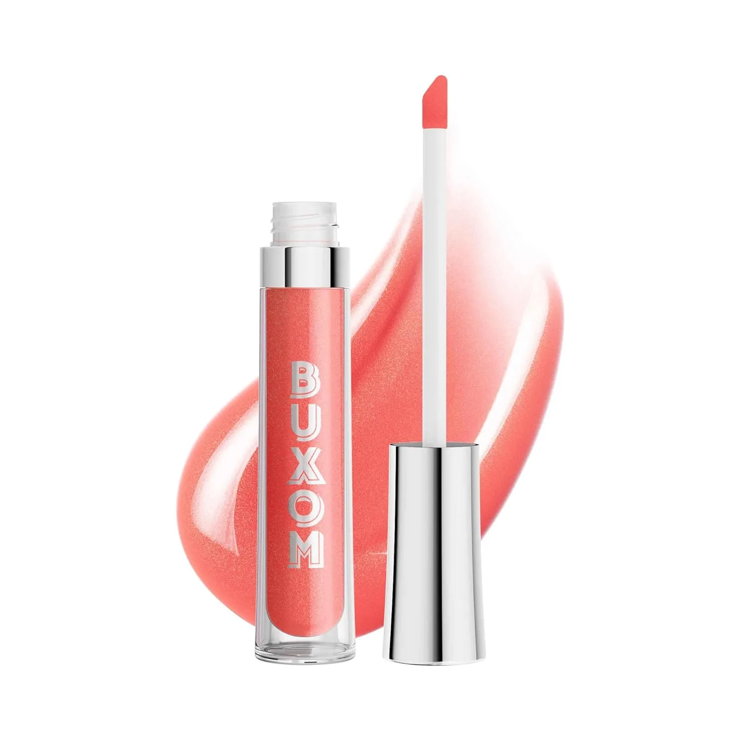 Buxom Full-On Plumping Lip Polish, блеск для губ, тонирующий блеск для губ, формула с пептидами и витамином Е для придания губам объема и увлажнения. 4,4 мл (1 шт.), AL Trixie (Rose Gold Shimmer)