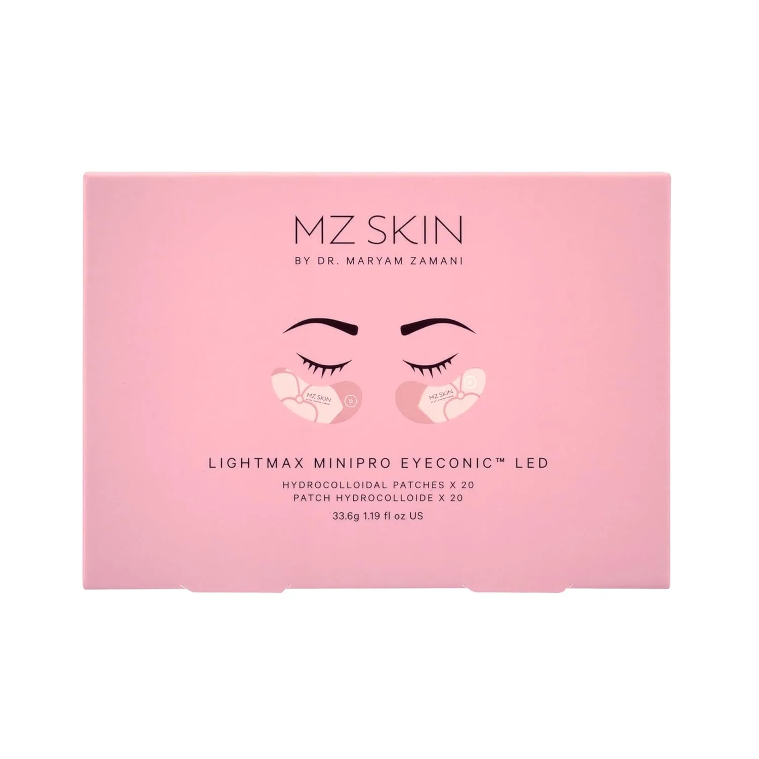 MZ Skin Lightmax Minipro Hydracolloidal патчи для глаз и Eyeconic LED патчи - коллаген-бустинг уход от отеков, морщин и темных кругов Mz Skin By Maryam Zamani Md — фото 3