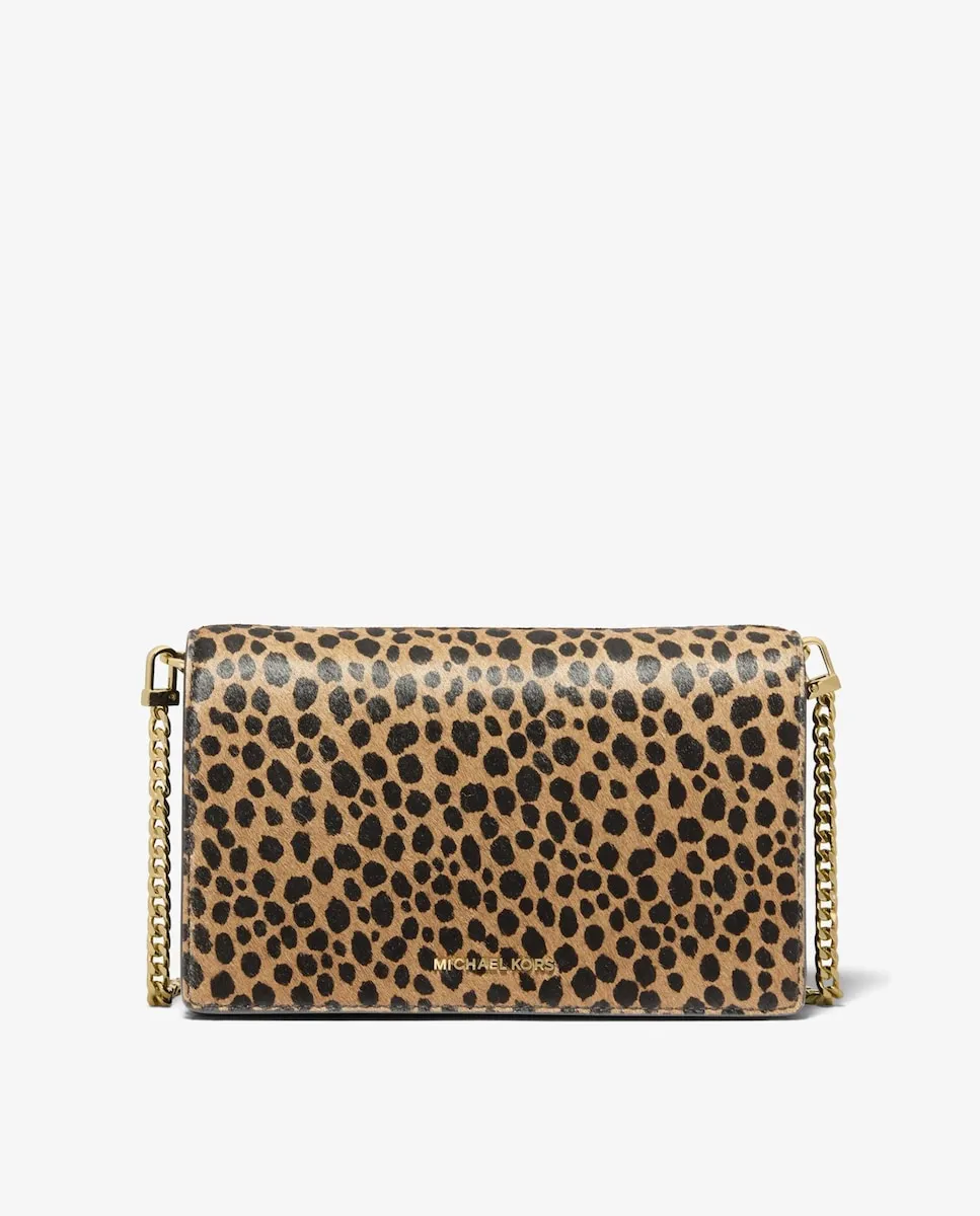 

Женская сумка через плечо Jet Set с принтом из меха Michael Michael Kors, коричневый