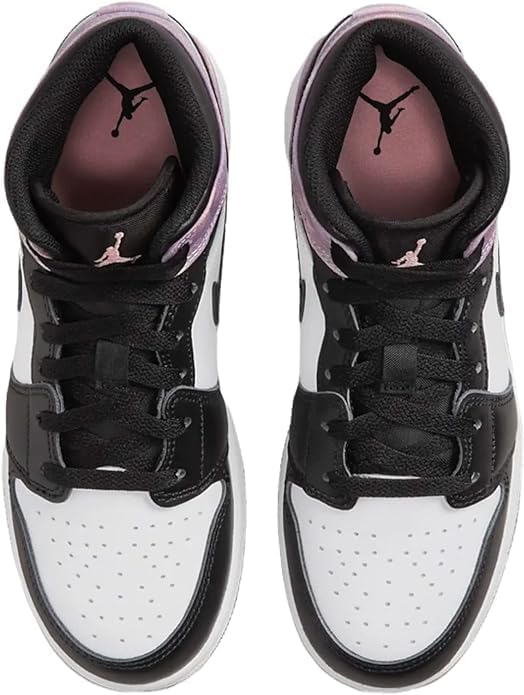 Детские кроссовки Nike Air Jordan 1 Mid, белый/черный — фото 4