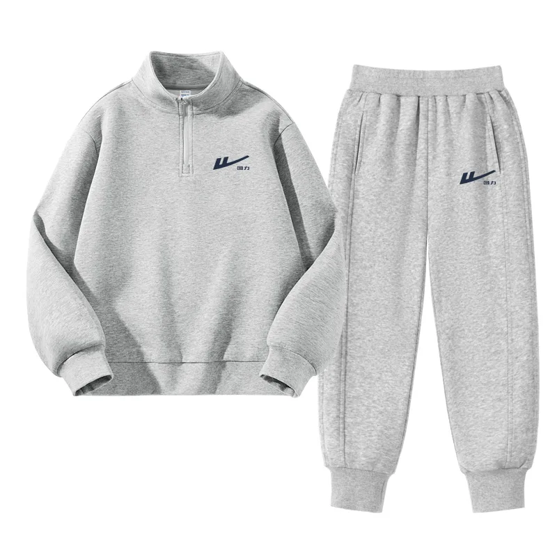 Детская повседневная спортивная водолазка WARRIOR, Light Heather Gray/H Navy Blue K-Gray/H Navy Blue K