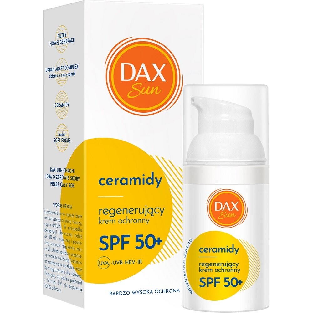 Dax Sun, Регенерирующий защитный крем с керамидами SPF50+, 30мл — фото 2