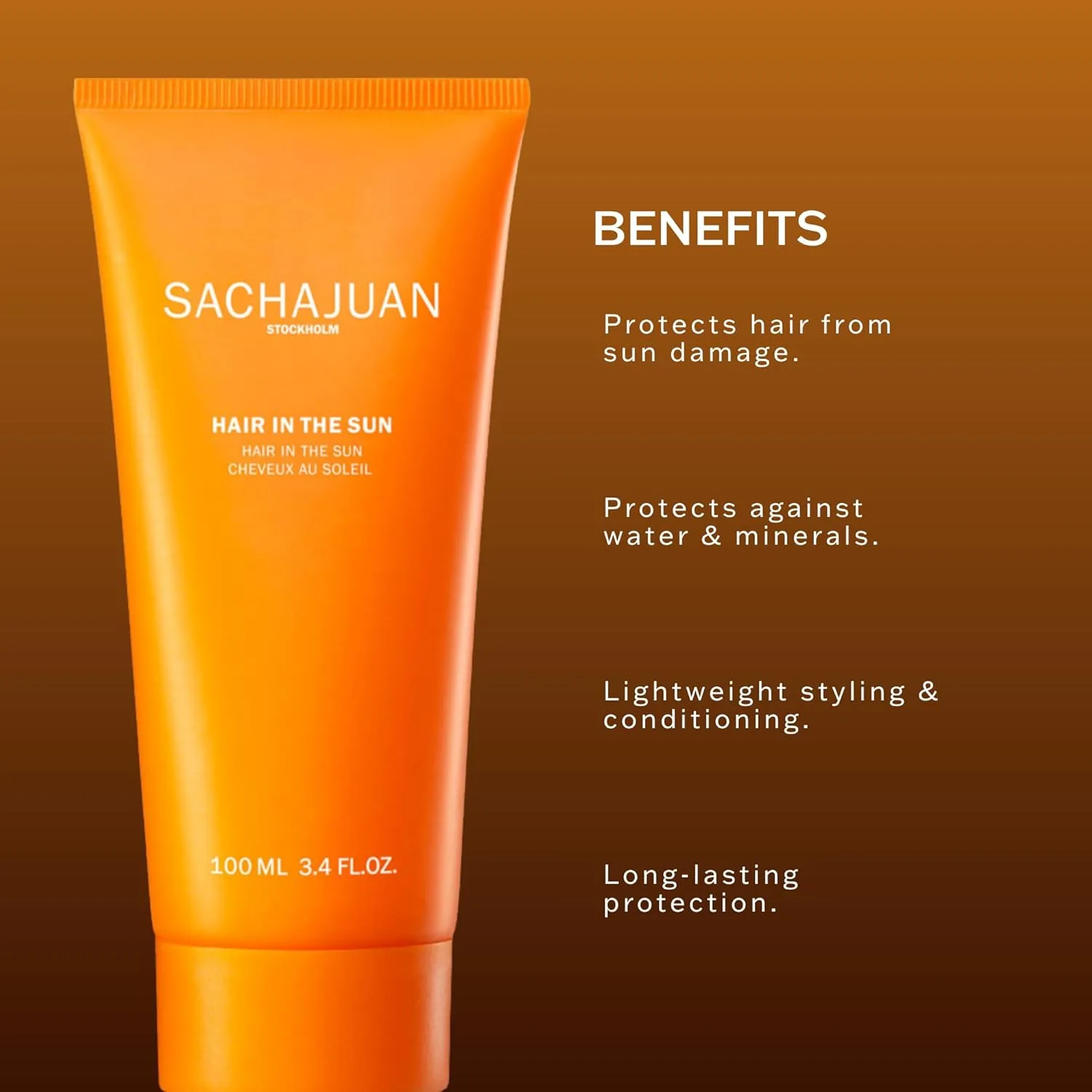 Несмываемый уход SACHAJUAN Hair In The Sun, защита от УФ-лучей, для всех типов волос, прозрачный — фото 2