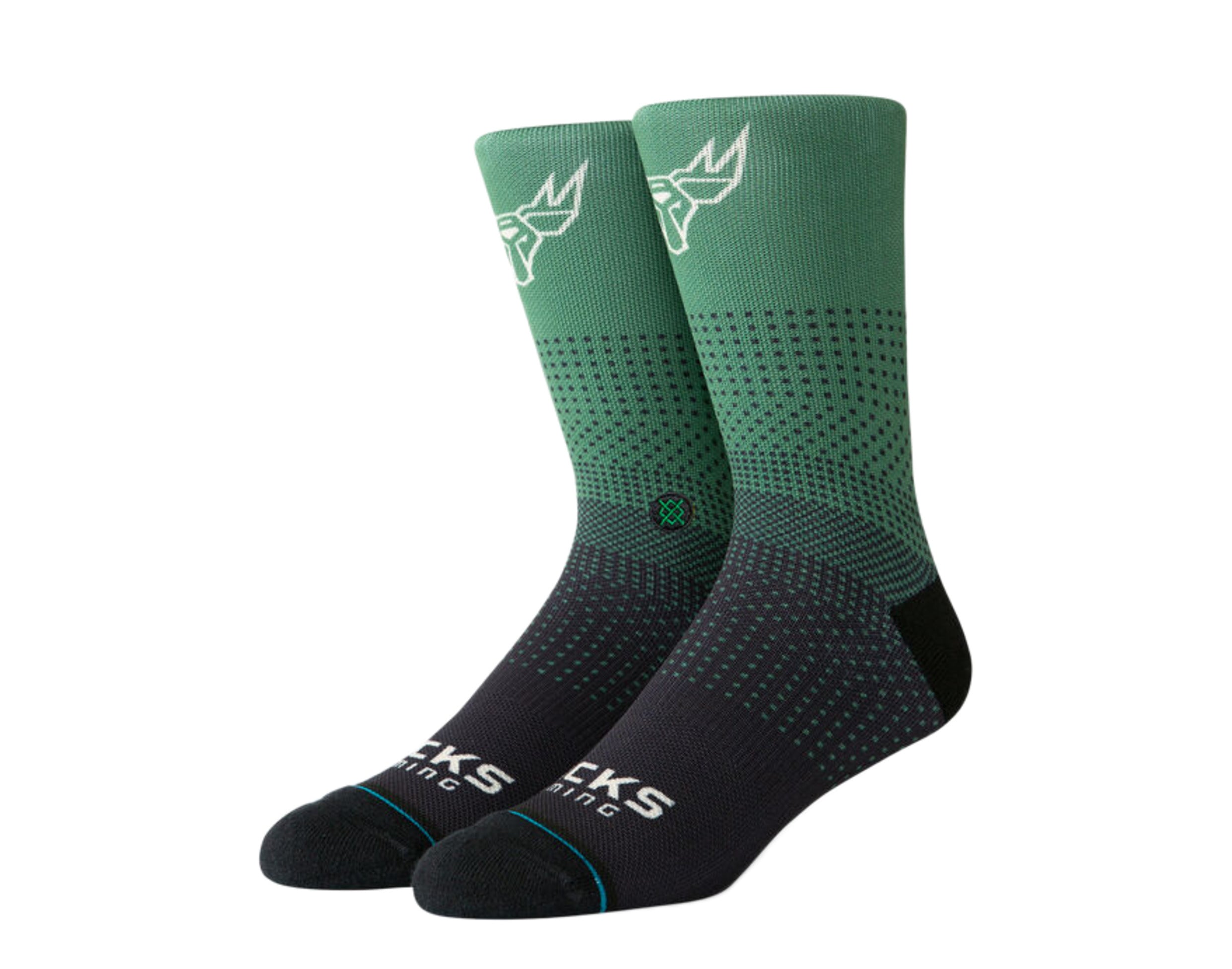 

Носки Stance Casual NBA Bucks Gaming 2K Green/Black Crew M558A19BUG-GRN