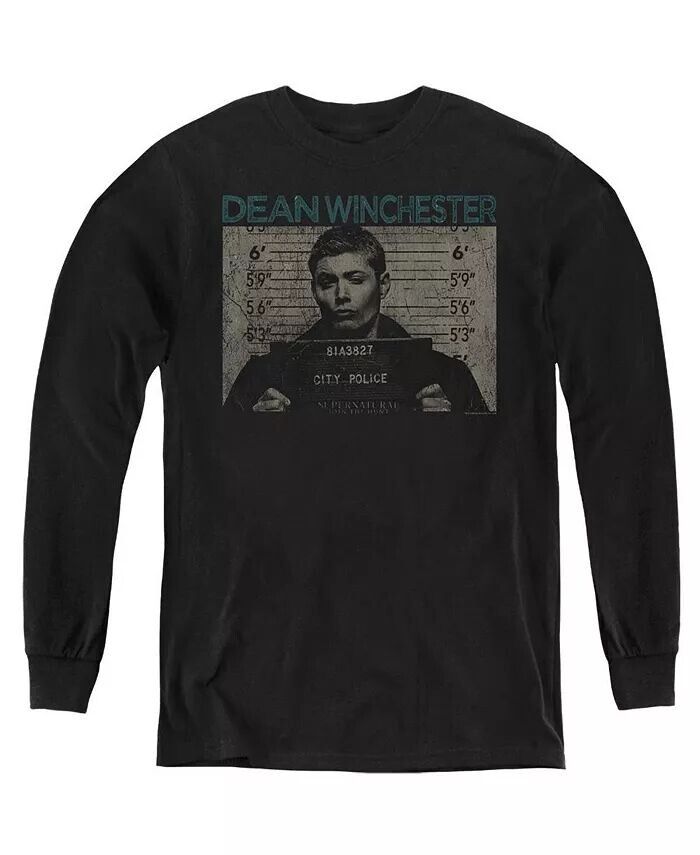 

Толстовка с длинным рукавом Youth Dean Mug Shot Supernatural, черный