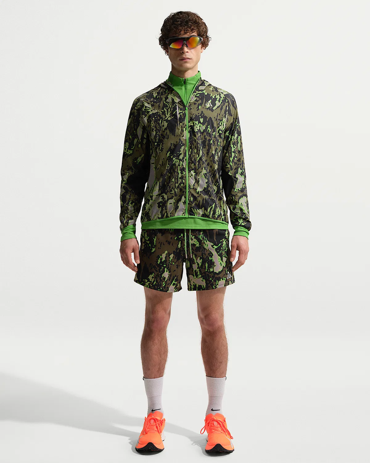 Мужская трейловая куртка Nike ACG, College Grey/Black/Mean Green/Summit White — фото 4