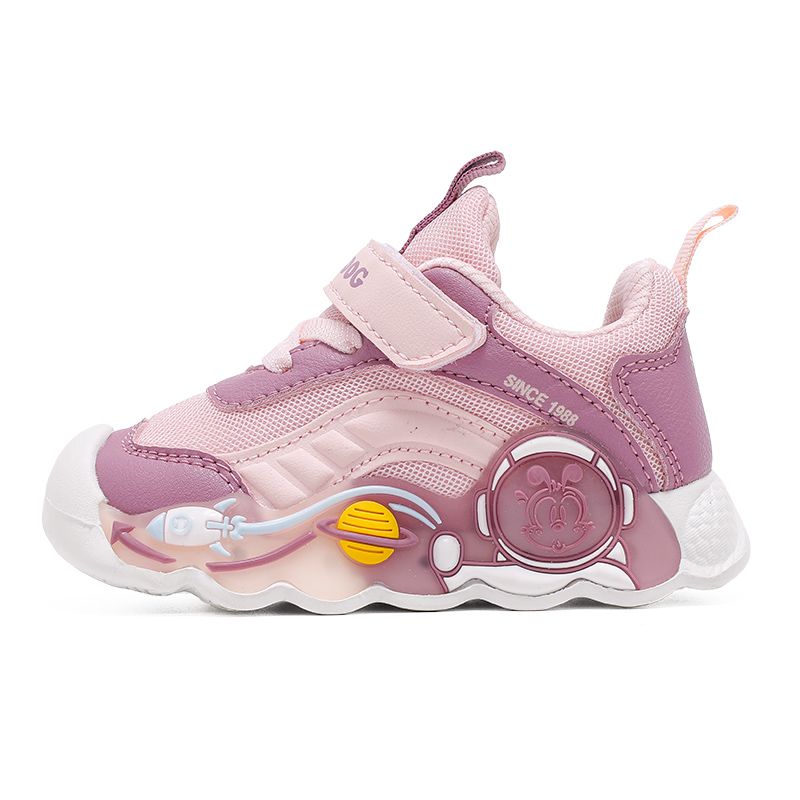 

Непромокаемые и дышащие низкие кроссовки для малышей BOBDOG, 45180 soft розовый/lotus фиолетовый (cotton blend)