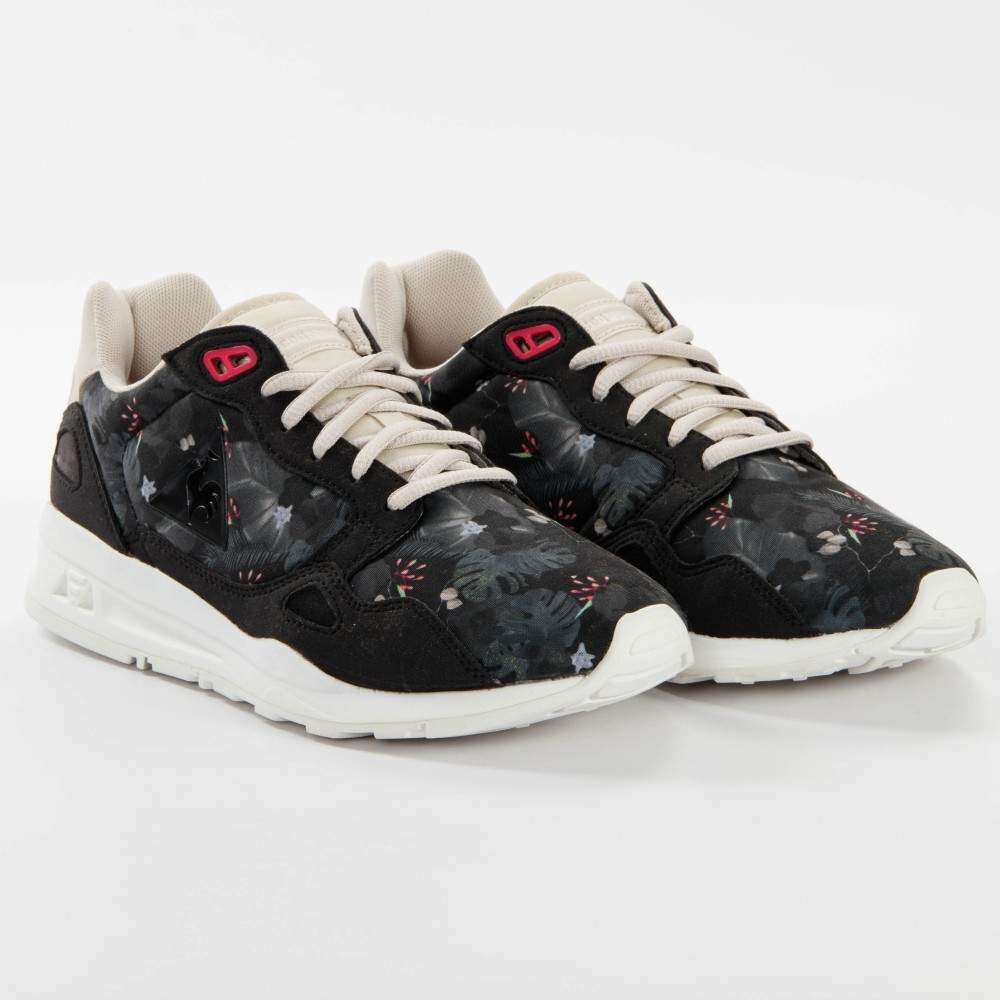Кроссовки зимние с цветочным принтом Le Coq Sportif, черный
