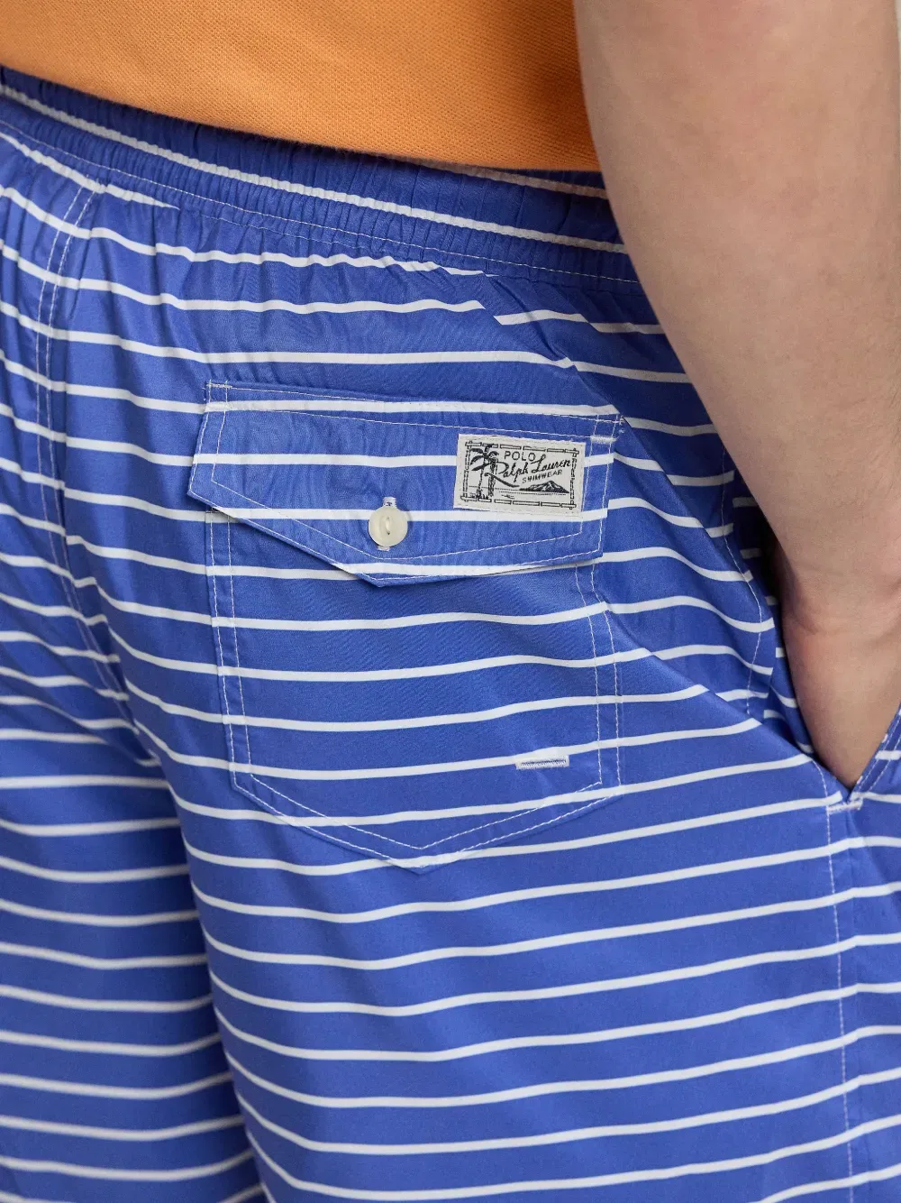 Полосатые плавки Polo Ralph Lauren, синий — фото 2