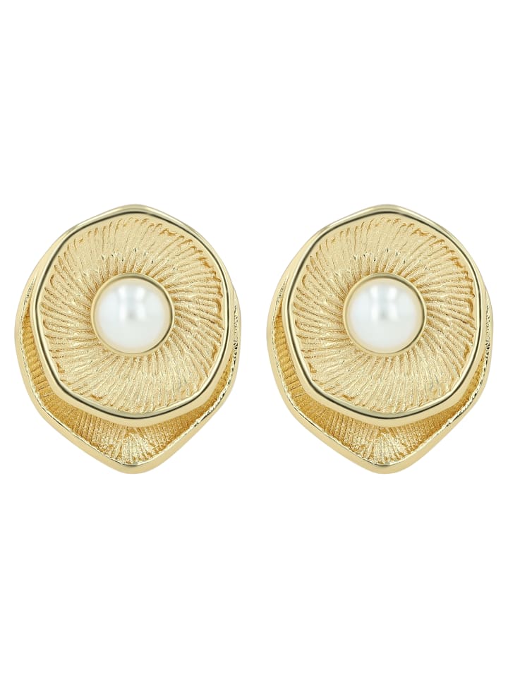 

Adeliás Женские серьги - серьги-гвоздики из нержавеющей стали с белой жемчужиной