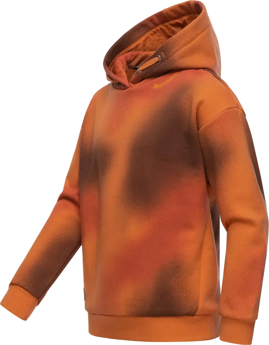 Свитер Ragwear "Elinka Ombre", стильный свитшот для девочек с классным узором, красный — фото 3